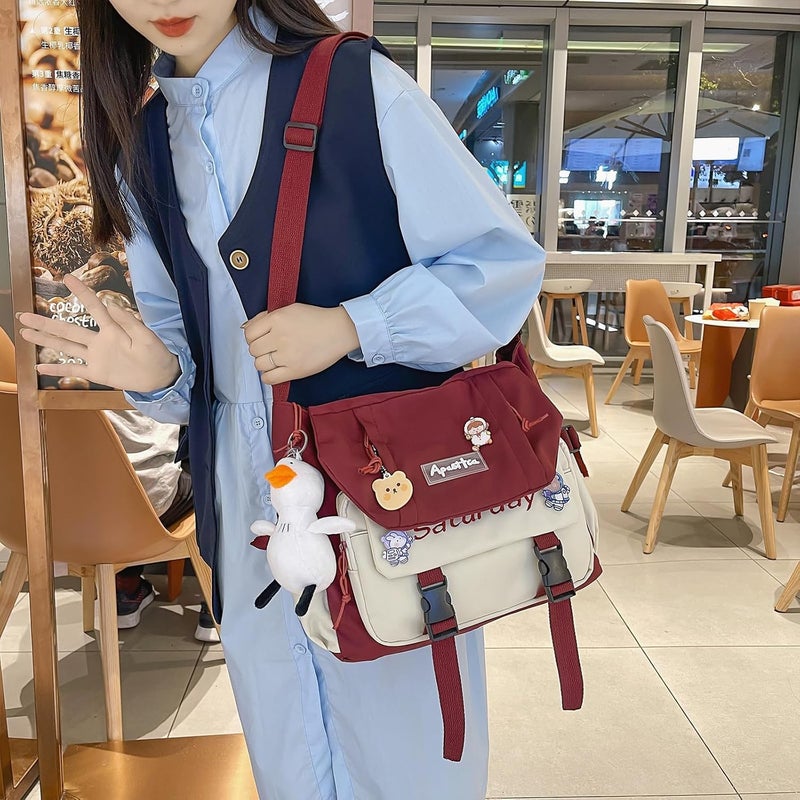 Extolove Cute Messenger Bag, Crossbody Bags for Women Kawaii Messenger Bags Purses - Image 3